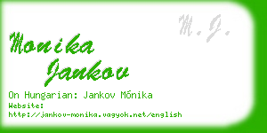 monika jankov business card